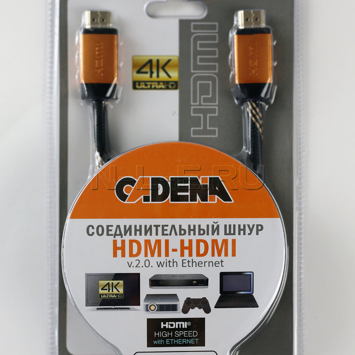 Шнур HDMI-HDMI v.2.0 1,5м CADENA
